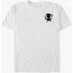 Marvel Big & Tall Classic Venom Badge Men's Short Sleeve Tee Shirt White XL
